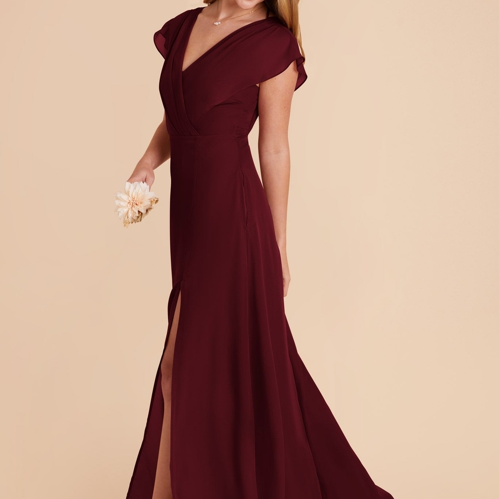 NWT Birdy Grey Violet Chiffon Cabernet Maxi Dress 2X - Picture 3 of 4